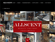 Tablet Screenshot of allscent.it